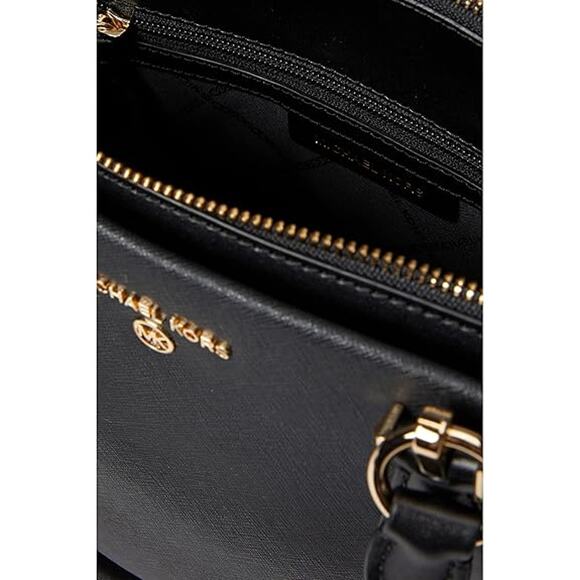 NWT Michael Kors Marilyn Medium Satchel, Gold-Tone Hardware/Black-OS - Picture 4 of 5